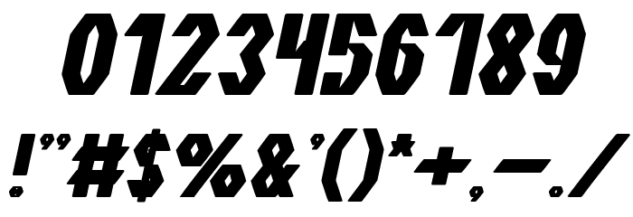 The Quick Bold Italic Font OTHER CHARS