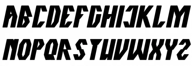 The Quick Bold Italic 字体 大写
