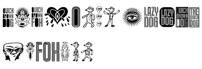 The Quick Dog Regular Font LOWERCASE