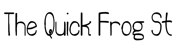 The Quick Frog St  font caratteri gratis