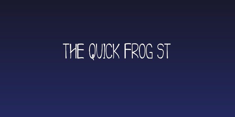 The Quick Frog St Social Header