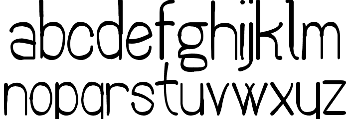 The Quick Frog St Font LOWERCASE