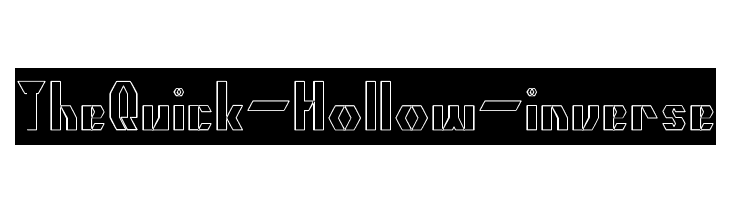 The Quick-Hollow-inverse  les polices de caractères gratuit tlcharger