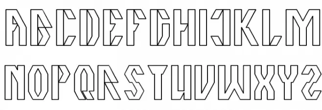 The Quick-Hollow Font Litere mari