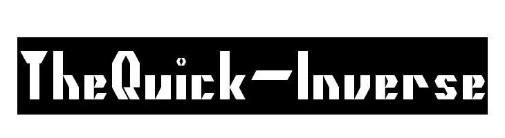 The Quick-Inverse  नि: शुल्क फ़ॉन्ट्स डाउनलोड