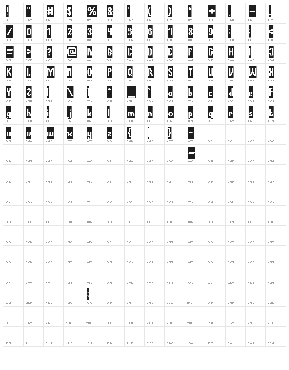 The Quick-Inverse Character Map