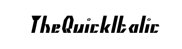 The Quick Italic  font caratteri gratis