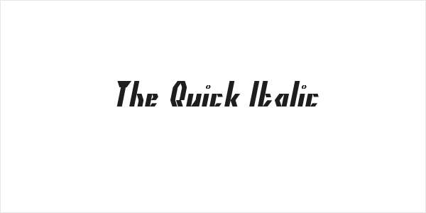 The Quick Italic Logo