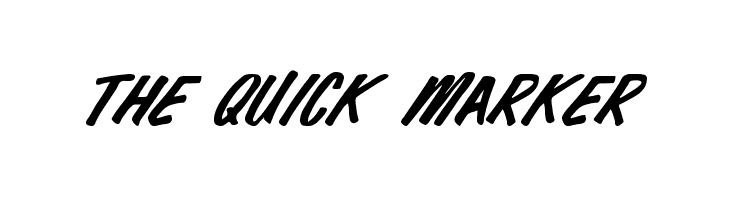The Quick Marker  font caratteri gratis