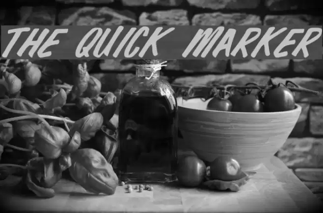The Quick Marker Font examples