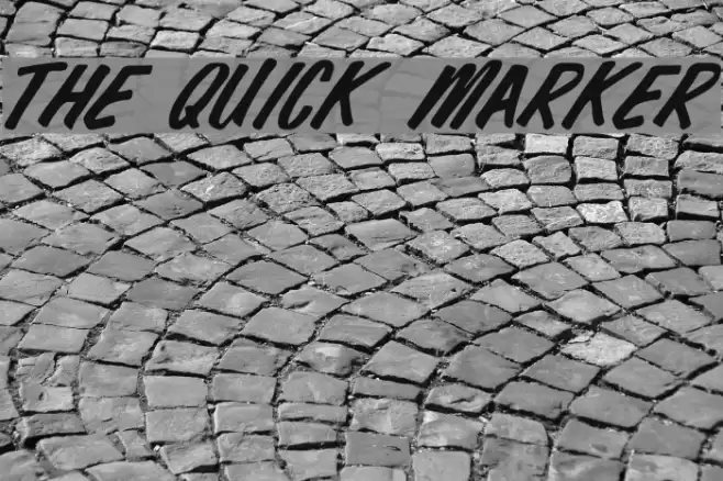 The Quick Marker Font examples