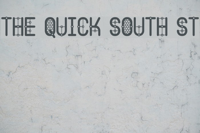 The Quick South St Font examples