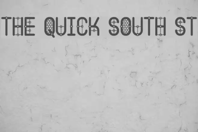 The Quick South St Font examples