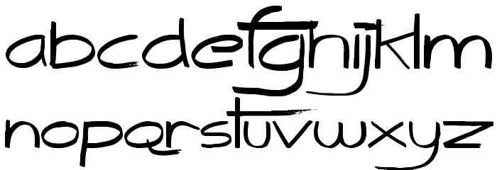 The Quick Font LOWERCASE