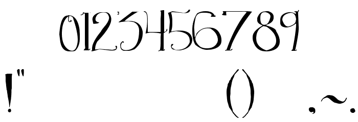 The Quickest Shift Font OTHER CHARS
