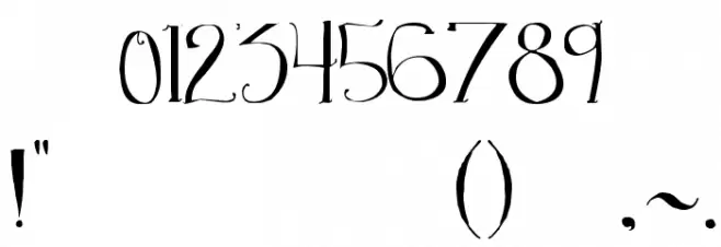 The Quickest Shift Font OTHER CHARS