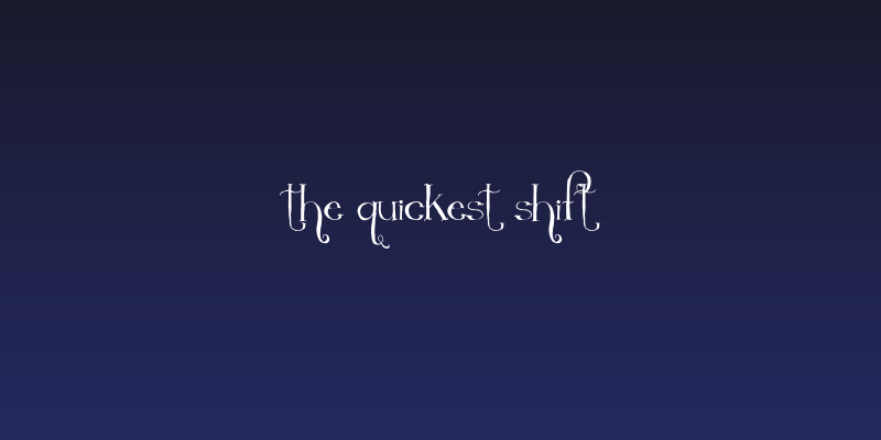 The Quickest Shift Social Header