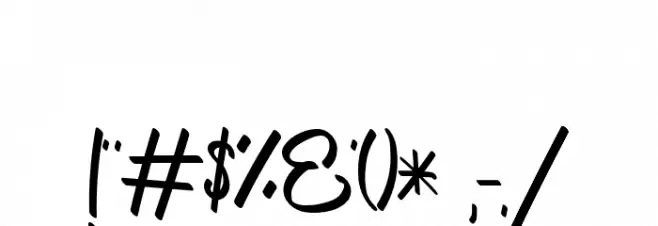 The Quietty Font OTHER CHARS