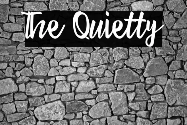 The Quietty Font examples