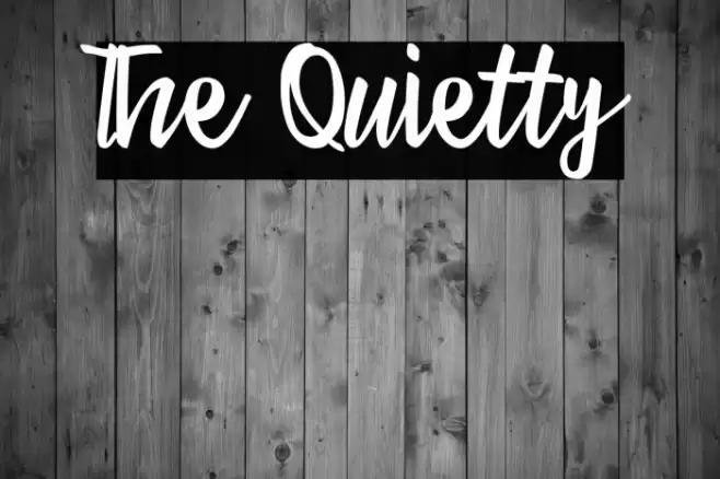 The Quietty Font examples