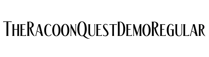 The Racoon Quest Demo Regular  Frei Schriftart Herunterladen