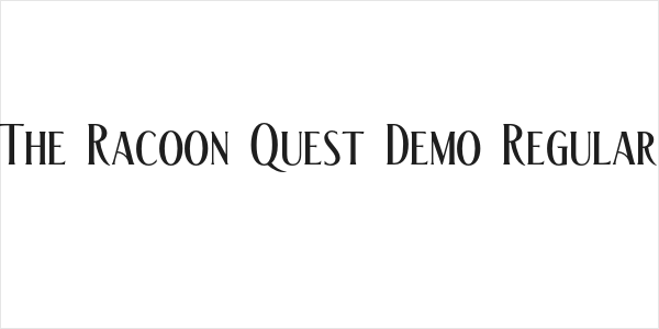 The Racoon Quest Demo Regular Logo
