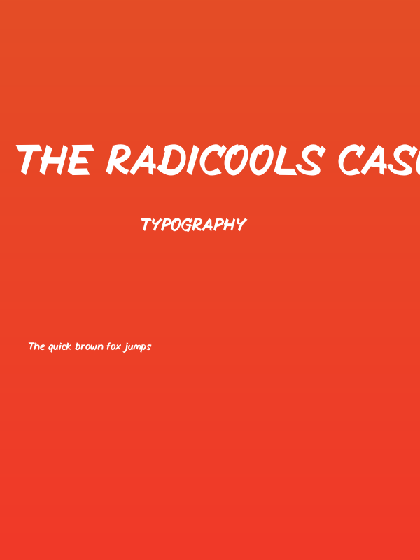 The Radicools Casual Italic Poster