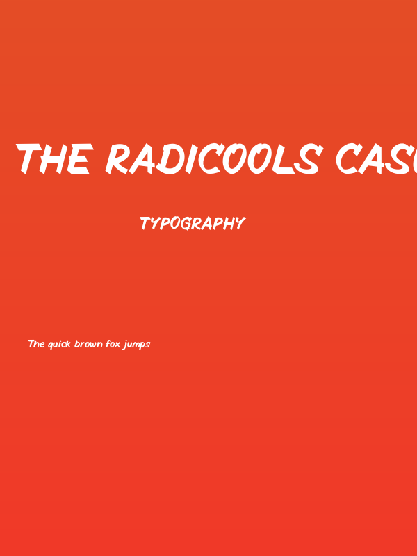 The Radicools Casual Italic Poster