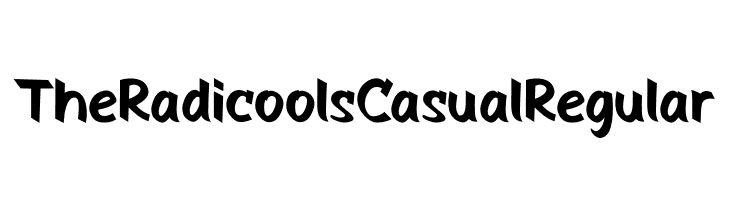 The Radicools Casual Regular  Descarca Fonturi Gratis
