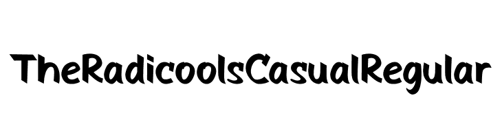 The Radicools Casual Regular  Free Fonts Download