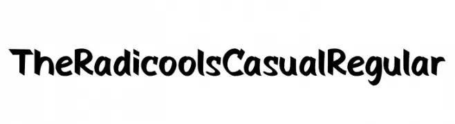 The Radicools Casual Regular  les polices de caractères gratuit tlcharger
