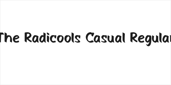 The Radicools Casual Regular Logo