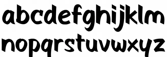 The Radicools Casual Regular Schriftart Kleinbuchstaben