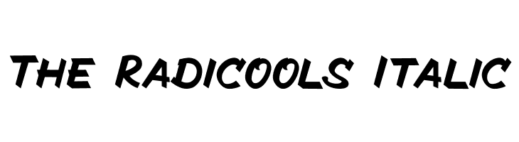The Radicools Italic  Descarca Fonturi Gratis