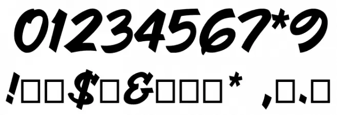 The Radicools Italic Font OTHER CHARS