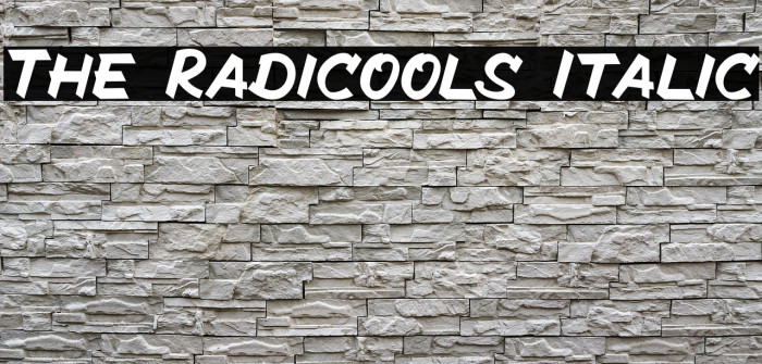 The Radicools Italic Example 2