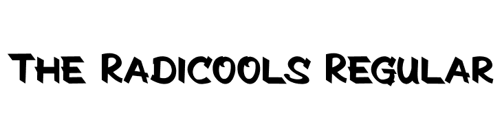 The Radicools Regular  フリーフォントのダウンロード