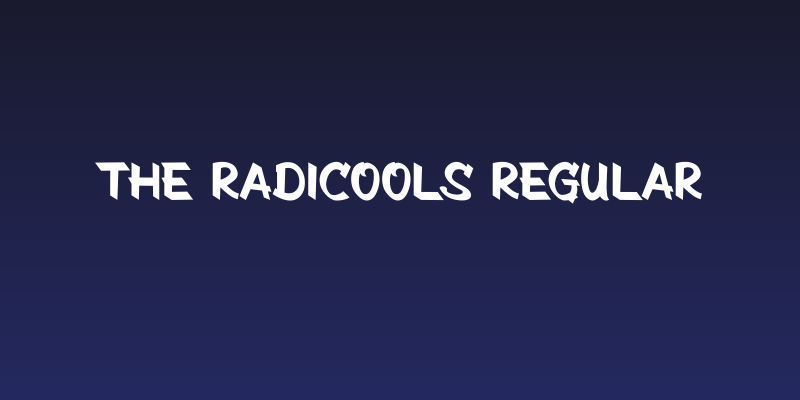 The Radicools Regular Social Header