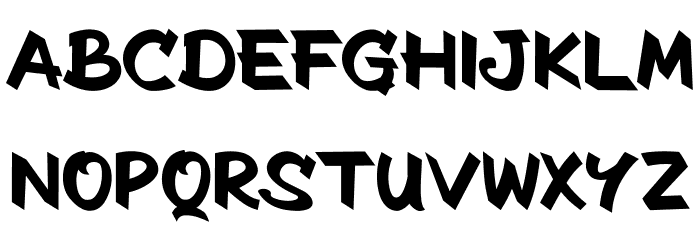The Radicools Regular Font LOWERCASE
