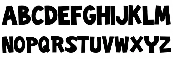 The Rainbow Regular Schriftart Groß