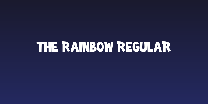 The Rainbow Regular Social Header