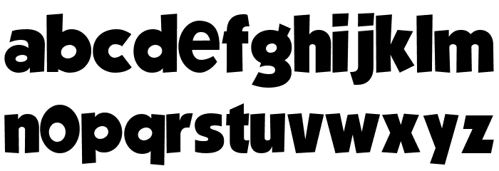 The Rainbow Regular Font LOWERCASE