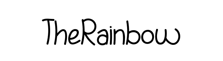 The Rainbow फ़ॉन्ट
