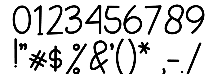 The Rainbow Font OTHER CHARS