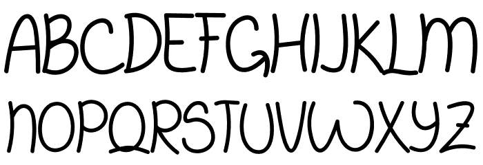 The Rainbow Font UPPERCASE