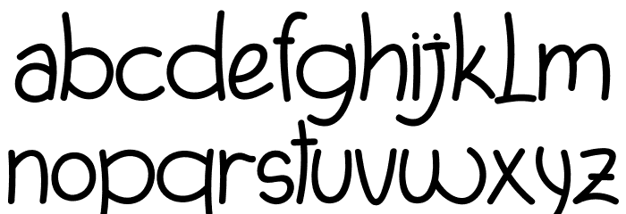 The Rainbow Font LOWERCASE