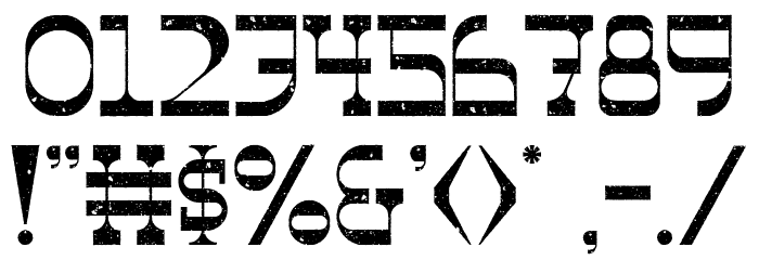 The Ranch Roughen Font OTHER CHARS