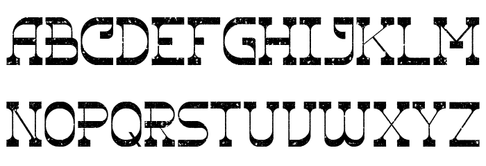 The Ranch Roughen Font UPPERCASE