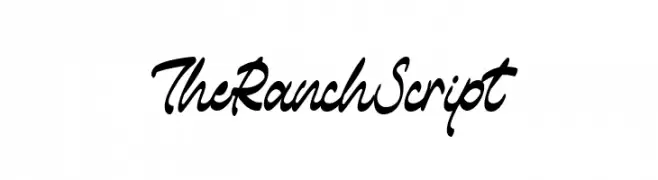 The Ranch Script  Fuentes Gratis Descargar