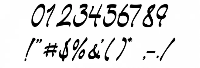 The Ranch Script Шрифта ДРУГИЕ символов